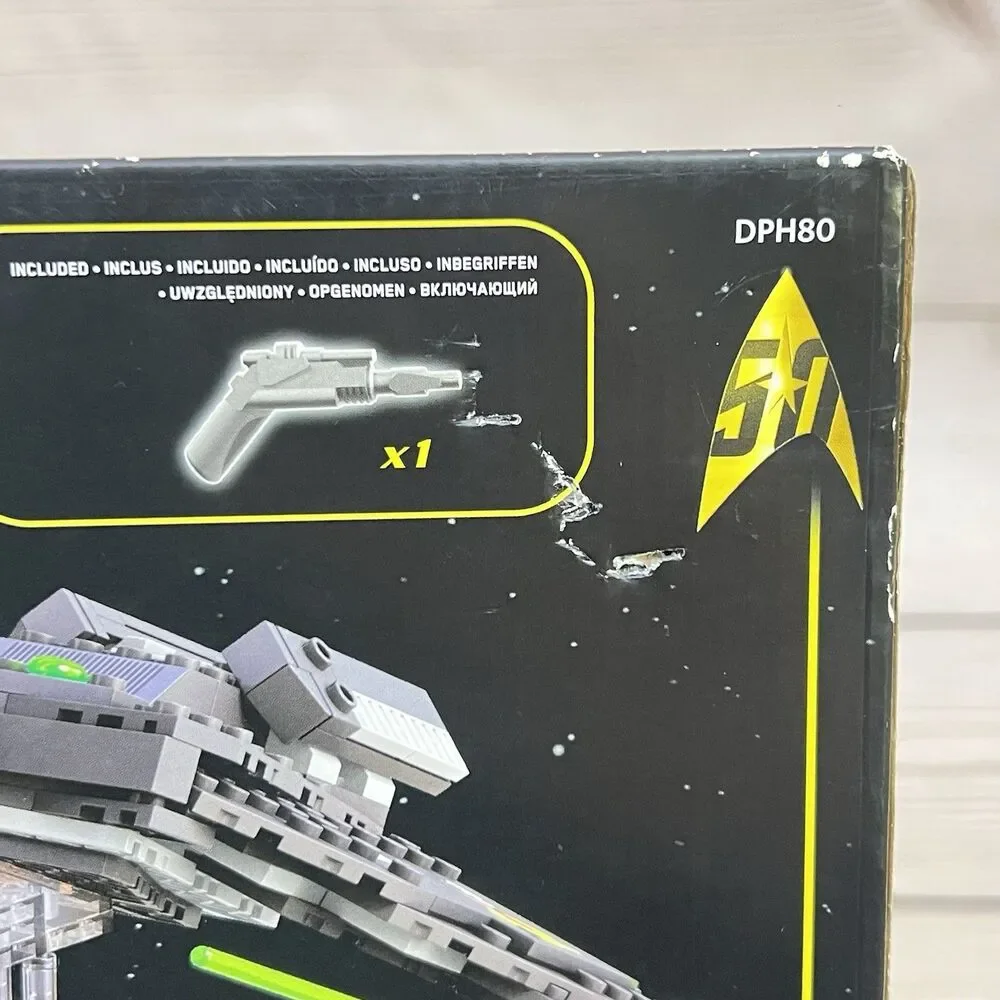 Mega Bloks Star Trek Original Series Klingon D7 Battle Cruiser Set DPH80 -SEALED